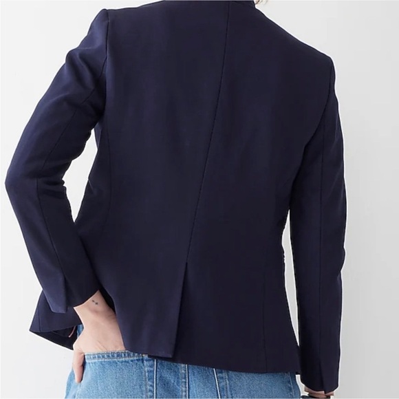 J. Crew Going Out Blazer Navy Blue Size 00 Collegiate - Picture 11 of 11